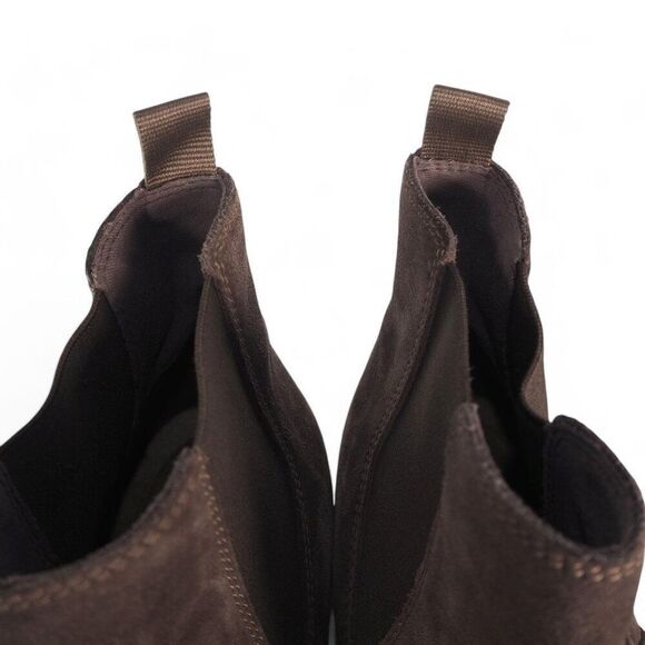 Clarks Paulson Up Suede Pull-on Chelsea Boots Brown Men's 13 - Picture 11 of 12